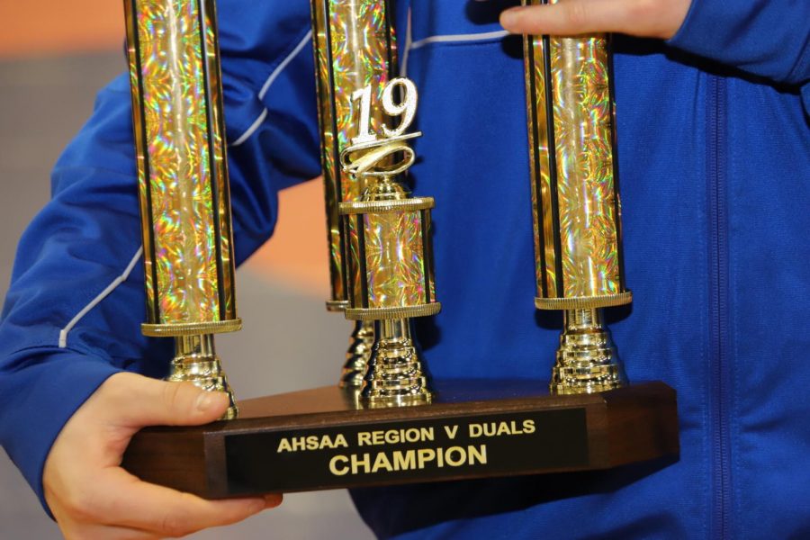 Hornet wrestlers win region duals