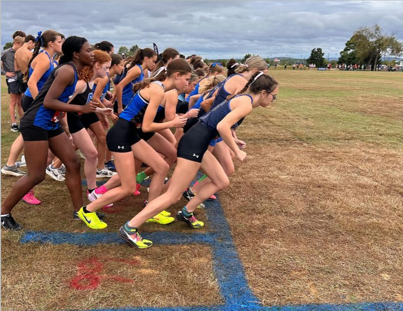 Chelsea girls getting ready to start the race. 